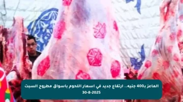 الماعز بـ400 جنيه.. ارتفاع جديد في أسعار اللحوم بأسواق مطروح السبت 30-8-2025